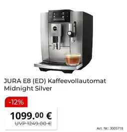 MediaMarkt JURA E8 (ED) Kaffeevollautomat Midnight Silver Angebot