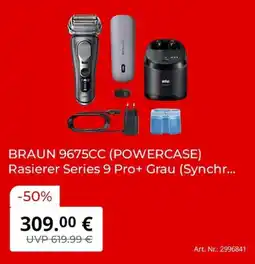 MediaMarkt BRAUN 9675CC (POWERCASE) Rasierer Series 9 Pro+ Grau Angebot