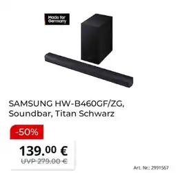 MediaMarkt SAMSUNG HW-B460GF/ZG, Soundbar, Titan Schwarz Angebot