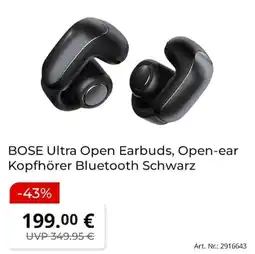 MediaMarkt BOSE Ultra Open Earbuds, Open-ear Kopfhörer Bluetooth Schwarz Angebot