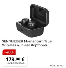 MediaMarkt SENNHEISER Momentum True Wireless 4, In-ear Kopfhörer... Angebot