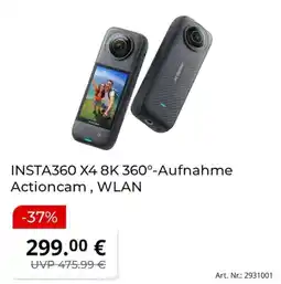 MediaMarkt INSTA360 X4 8K 360°-Aufnahme Actioncam, WLAN Angebot