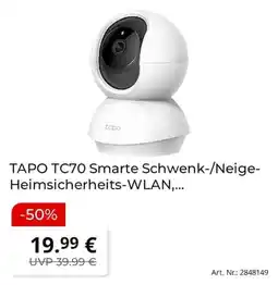 MediaMarkt TAPO TC70 Smarte Schwenk-/Neige-Heimsicherheits-WLAN Angebot