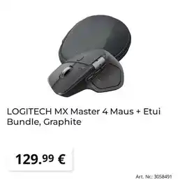 MediaMarkt LOGITECH MX Master 4 Maus + Etui Bundle, Graphite Angebot
