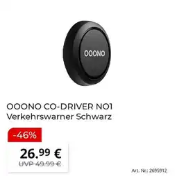 MediaMarkt OOONO CO-DRIVER NO1 Verkehrswarner Schwarz Angebot