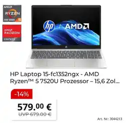 MediaMarkt HP Laptop 15-fc1352ngx Angebot