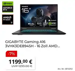 MediaMarkt GIGABYTE Gaming A16 Angebot