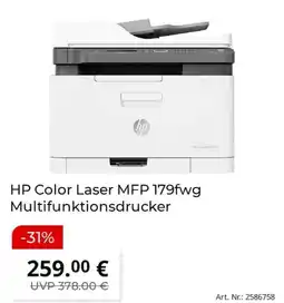 MediaMarkt HP Color Laser MFP 179fwg Multifunktionsdrucker Angebot