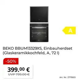 MediaMarkt BEKO BBUM13329XS, Einbauherdset Angebot