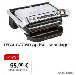 MediaMarkt TEFAL GC705D OptiGrill Kontaktgrill Angebot