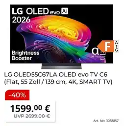 MediaMarkt LG OLED55C67LA OLED evo TV C6 Angebot