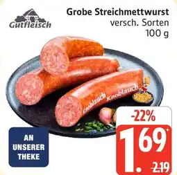 Marktkauf Gutfleisch Grobe Streichmettwurst Angebot