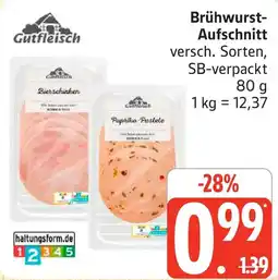 Marktkauf Gutfleisch Brühwurst Aufschnitt Angebot