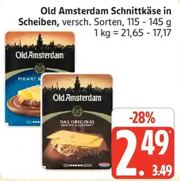 Marktkauf Old Amsterdam Schnittkäse in Scheiben Angebot