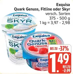 Marktkauf Exquisa Quark Genuss, Fitline oder Skyr Angebot
