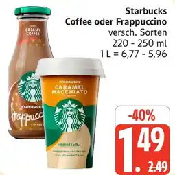 Marktkauf Starbucks Coffee oder Frappuccino Angebot