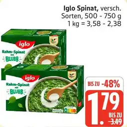 Marktkauf Iglo Spinat Angebot