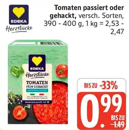 Marktkauf EDEKA Herzstücke Tomaten passiert oder gehackt Angebot