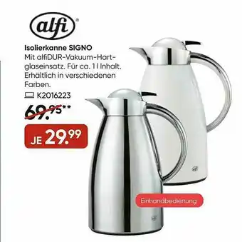 Galeria Alfi Isolierkanne Signo Angebot