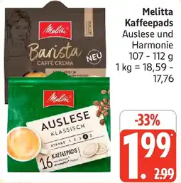 Marktkauf Melitta Kaffeepads Angebot