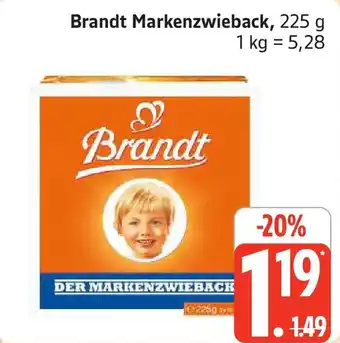 Marktkauf Brandt Markenzwieback Angebot