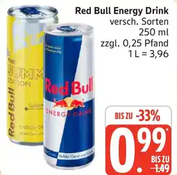 Marktkauf Red Bull Energy Drink Angebot