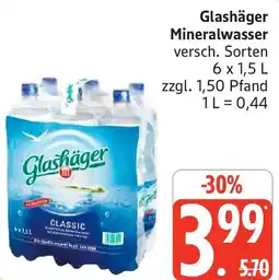 Marktkauf Glashäger Mineralwasser Angebot