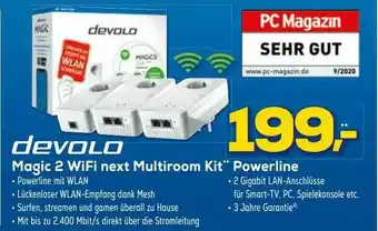 Euronics XXL Devolo Magic 2 Wifi Next Multiroom Kit Powerline Angebot