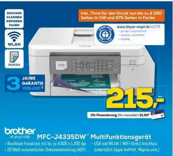 Euronics XXL Brother Mfc-j4335dw Multifunktionsgerät Angebot