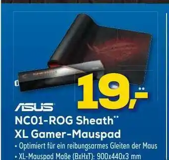 Euronics XXL Asus Nc01-rog Sheath Xl Gamer-mauspad Angebot