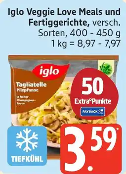 Marktkauf Iglo Veggie Love Meals und Fertiggerichte Angebot