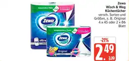 Marktkauf Zewa Wisch & Weg Küchentücher Angebot