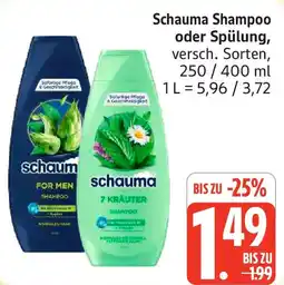 Marktkauf Schauma Shampoo oder Spülung Angebot