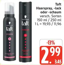 Marktkauf Taft Haarspray, lack oder schaum Angebot