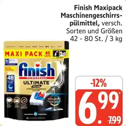 Marktkauf Finish Maxipack Maschinengeschirrspülmittel Angebot