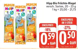 Marktkauf Hipp Bio Früchte-Riegel Angebot