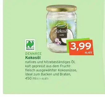 Naturgut Naturland Dennree Kokosöl Angebot