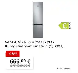 MediaMarkt Samsung kühlgefrierkombination rl38c775cs9/eg Angebot