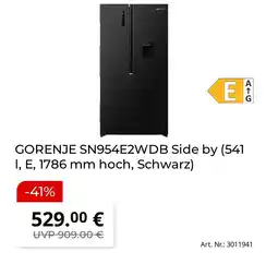 MediaMarkt Gorenje sn954e2wdb side by Angebot
