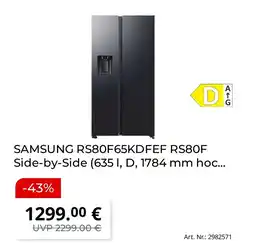 MediaMarkt Samsung rs80f65kdfef rs80f side-by-side Angebot