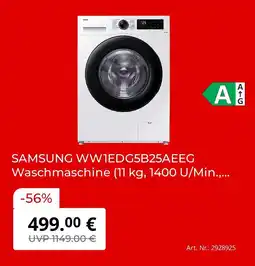 MediaMarkt Samsung ww1edg5b25aeeg waschmaschine Angebot