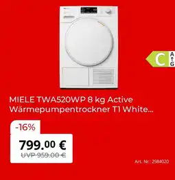 MediaMarkt Miele twa520wp active wärmepumpentrockner Angebot