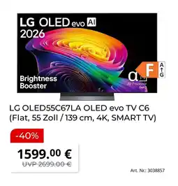 MediaMarkt Lg oled55c67la oled evo tv c6 Angebot