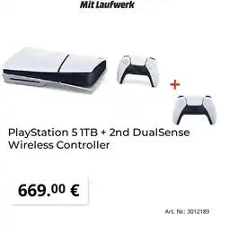 MediaMarkt Playstation playstation 5 1tb + 2nd dualsense wireless controller Angebot