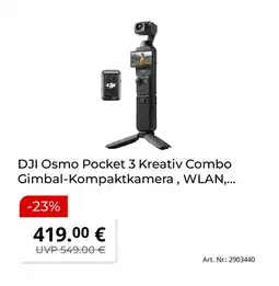 MediaMarkt Dji osmo pocket 3 kreativ combo gimbal-kompaktkamera Angebot