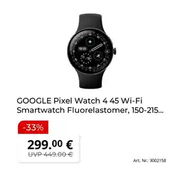 MediaMarkt Google pixel watch 4 45 wi-fi smartwatch Angebot