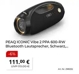 MediaMarkt Peaq iconic vibe 2 ppa 600-rw bluetooth lautsprecher Angebot