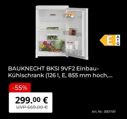MediaMarkt Bauknecht bksi 9vf2 einbau-kühlschrank Angebot