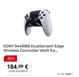 MediaMarkt Sony 9443995 dualsense edge wireless controller weiß für Angebot