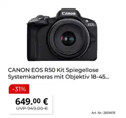 MediaMarkt Canon eos r50 kit Angebot